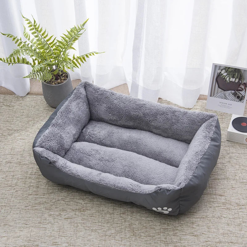 CozyNest Pet Bed – Soft & Waterproof Winter Bed for Dogs and Cats