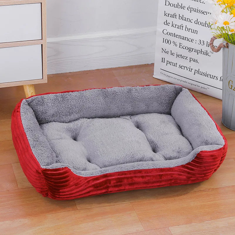 CozyNest Pet Bed – Soft & Waterproof Winter Bed for Dogs and Cats