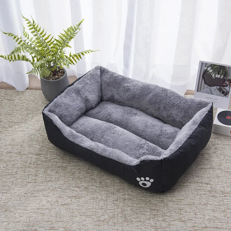 CozyNest Pet Bed – Soft & Waterproof Winter Bed for Dogs and Cats