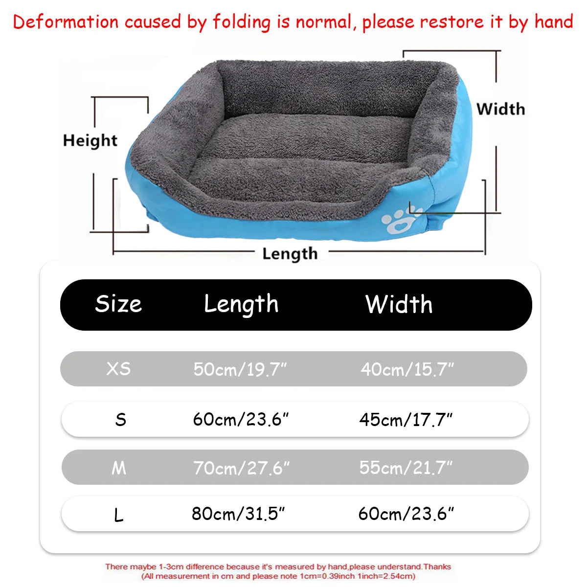 CozyNest Pet Bed – Soft & Waterproof Winter Bed for Dogs and Cats